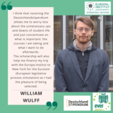 Vorstellung Testimonial und Foto von William Wulff