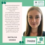 Vorstellung Testimonial und Foto von Nataliia Vodko