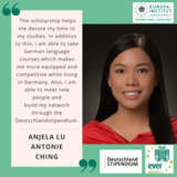 Vorstellung Testimonial und Foto von Anjela Ching